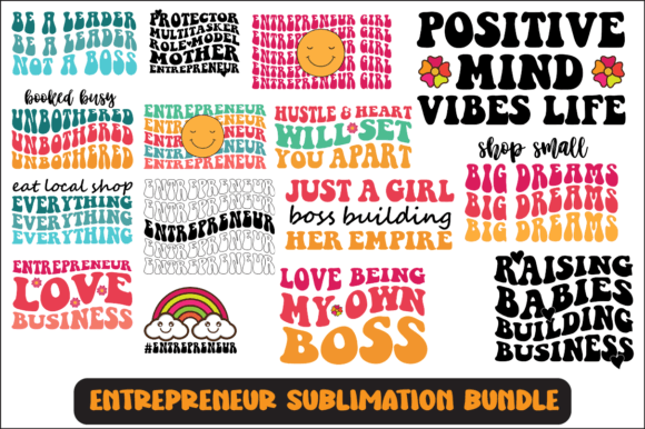 Entrepreneur Svg Sublimation Bundle for Crafts and Graphics