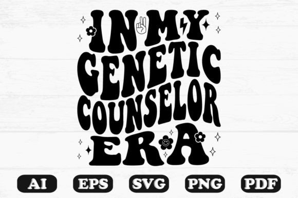 In My Genetic Counselor Era Retro Wavy S Graphics for Crafts